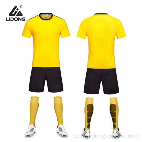 Wholesale Soccer Uniforms Plain soccer Jersey Set